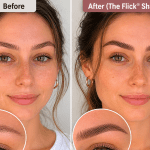 Eyeliner tattoo before and after