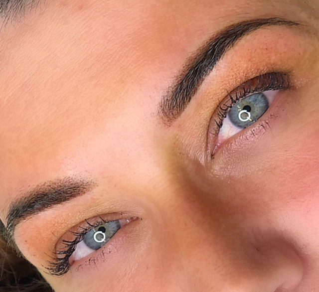 The Fade soft ombre brow tattoo result Auckland NZ - Brows and Beyond before and after