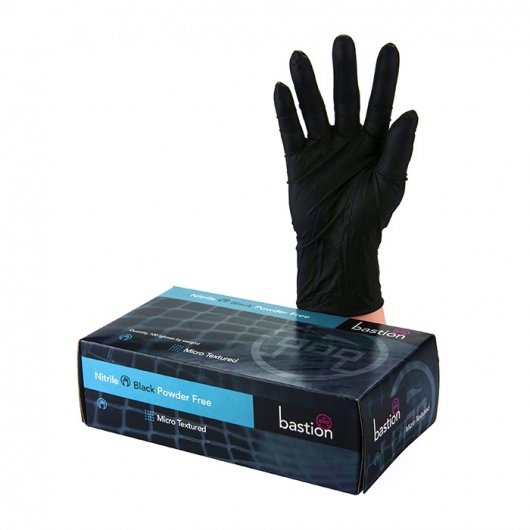 Black Nitrile Powderfree Gloves (Medium)